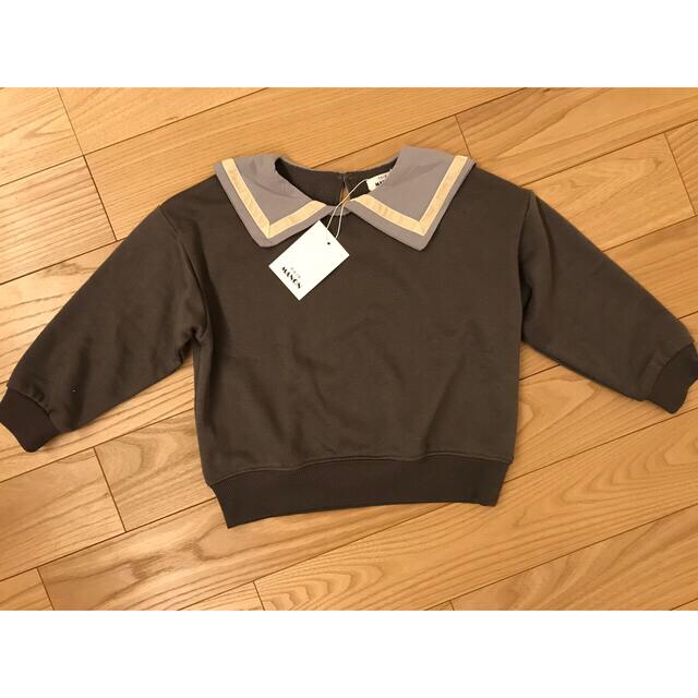 新品　ペアマノン セーラー襟 トレーナー 長袖　スウェット キッズ/ベビー/マタニティのキッズ服男の子用(90cm~)(Tシャツ/カットソー)の商品写真