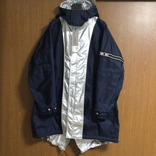 ディオールオム(DIOR HOMME)のディオールオム★Reversible parka ネイビー×シルバー ☆・50(マウンテンパーカー)