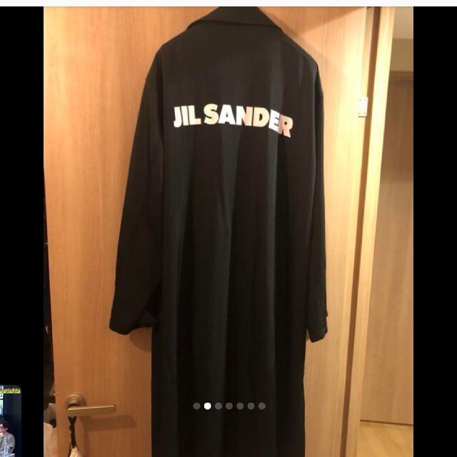 Jil Sander(ジルサンダー)のJIL SANDER ジルサンダー バックプリント コート サイズ50 メンズのジャケット/アウター(その他)の商品写真