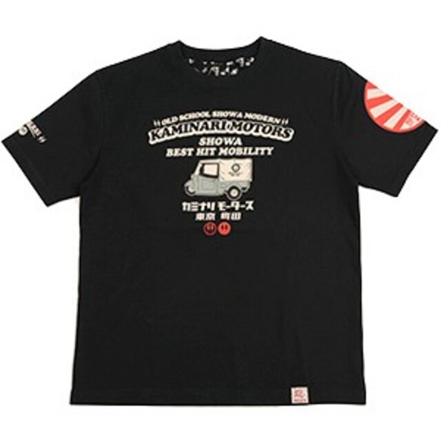 TEDMAN(テッドマン)のカミナリモータース/ミゼット/Tシャツ/ブラック/KMT-224/エフ商会 メンズのトップス(Tシャツ/カットソー(半袖/袖なし))の商品写真