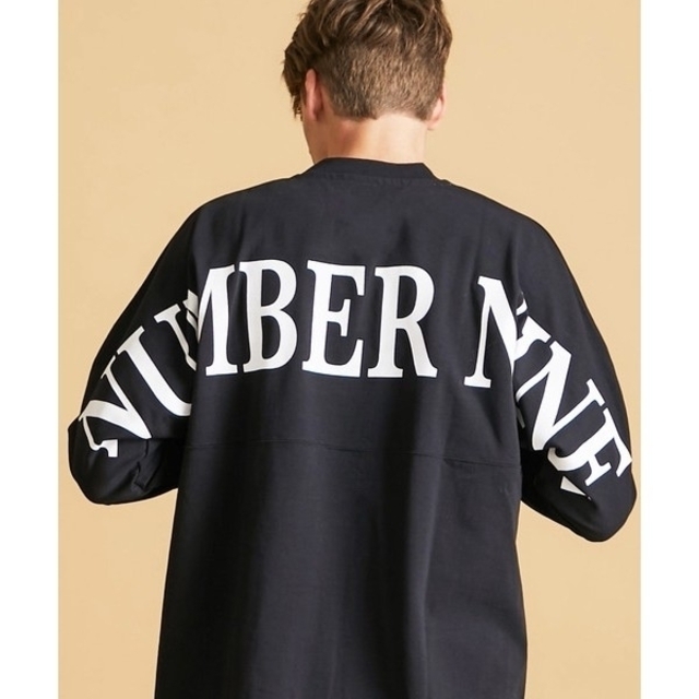 NUMBER (N)INE(ナンバーナイン)のナンバーナイン ビッグシルエット ロゴ バックプリント オーバーサイズ ロンT メンズのトップス(Tシャツ/カットソー(七分/長袖))の商品写真