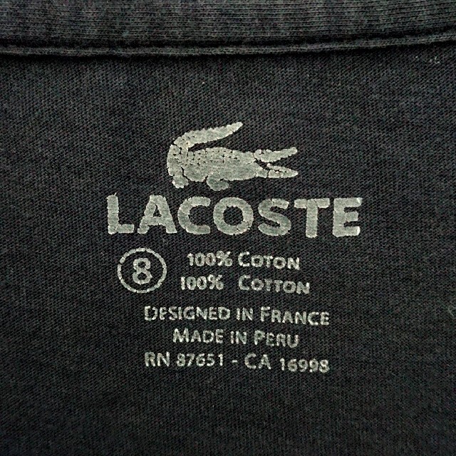 LACOSTE(ラコステ)の【激レア】ラコステ フロント ワニ ロゴ メンズ 半袖 Tシャツ メンズのトップス(Tシャツ/カットソー(半袖/袖なし))の商品写真