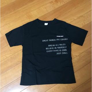 ザラキッズ(ZARA KIDS)のZARA KIDS 半袖ロゴTシャツ　152cm150cm ザラキッズ  黒(Tシャツ/カットソー)