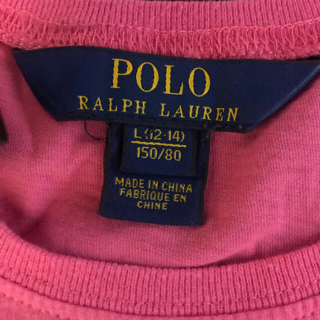 POLO RALPH LAUREN(ポロラルフローレン)の今日だけ❗️お値下げ！ラルフローレン　150 美品 キッズ/ベビー/マタニティのキッズ服女の子用(90cm~)(Tシャツ/カットソー)の商品写真
