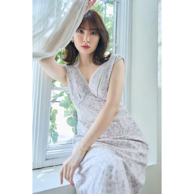 Her lip to(ハーリップトゥ)のHerlipto Lace Trimmed Floral Dress ワンピース レディースのワンピース(ロングワンピース/マキシワンピース)の商品写真