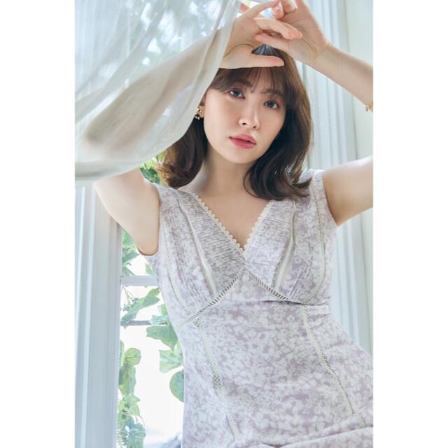 Her lip to - Herlipto Lace Trimmed Floral Dress ワンピースの Her lip to - Herlipto Lace Trimmed Floral Dress ワンピースの