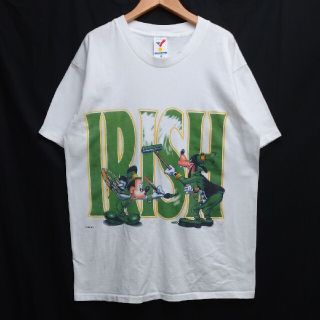 ディズニー(Disney)のVINTAGE ミッキーマウス グーフィー ARTEX USA製 Tシャツ L(Tシャツ/カットソー(半袖/袖なし))