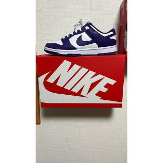 ナイキ(NIKE)のNIKE DUNK LOW RETRO White/court purple(スニーカー)