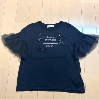 メゾピアノジュニア(mezzo piano junior)のメゾピアノJr 140【極美品】♡リボン♡(Tシャツ/カットソー)