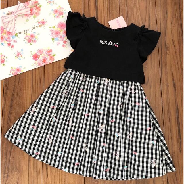 キッズ服女の子用(90cm~)メゾピアノ 新品ワンピース 110