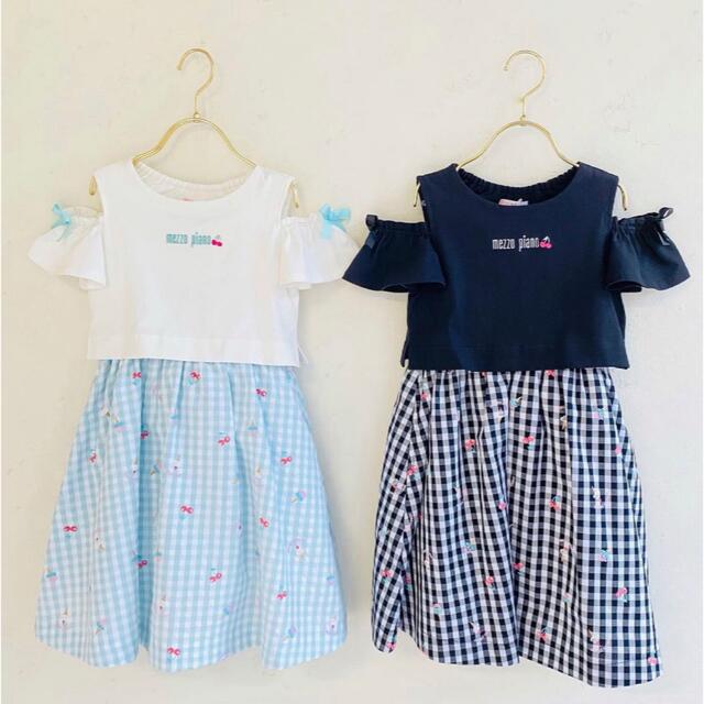 mezzo piano(メゾピアノ)のメゾピアノ 新品ワンピース 110 キッズ/ベビー/マタニティのキッズ服女の子用(90cm~)(ワンピース)の商品写真