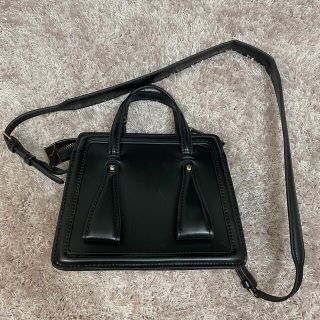 ザラ(ZARA)のZARA 黒 ハンドバッグ ショルダーバッグ(ハンドバッグ)