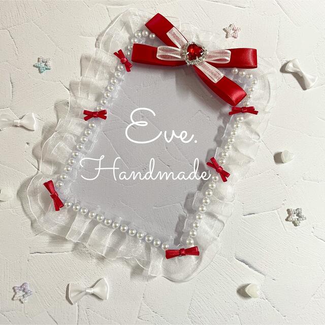 15】硬質カードケース デコ B7 レッドの通販 by Eve.SHOP|ラクマ