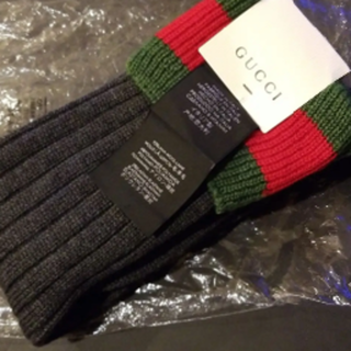 未使用 GUCCIグッチ 靴下ソックス 青 GG柄 L 20-22センチ 商品の