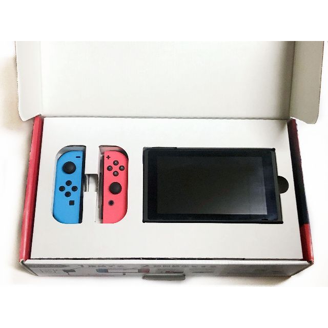 美品 新型 NINTENDO 任天堂 スイッチ Switch ブルーレッドの通販 by ...