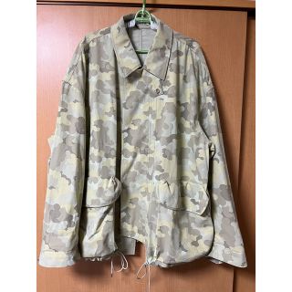 オーラリー　WASHED FINX CAMOUFLAGE BLOUSON