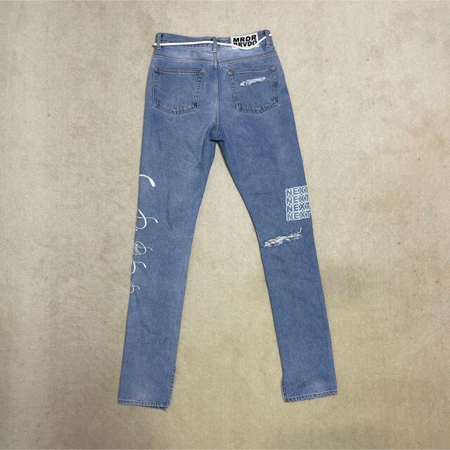 コットン100%商品コードOFF-WHITE Ev Bravado Crystal Denim Jeans