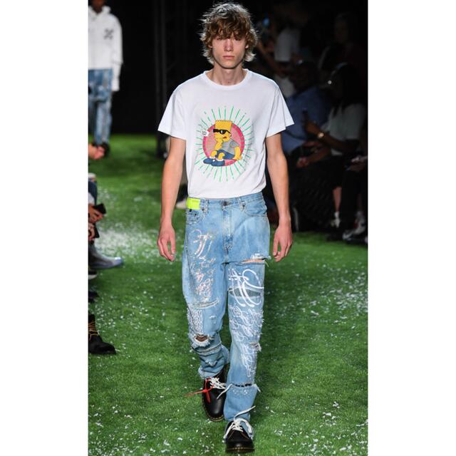 OFF-WHITE - OFF-WHITE Ev Bravado Crystal Denim Jeansの通販 by K's