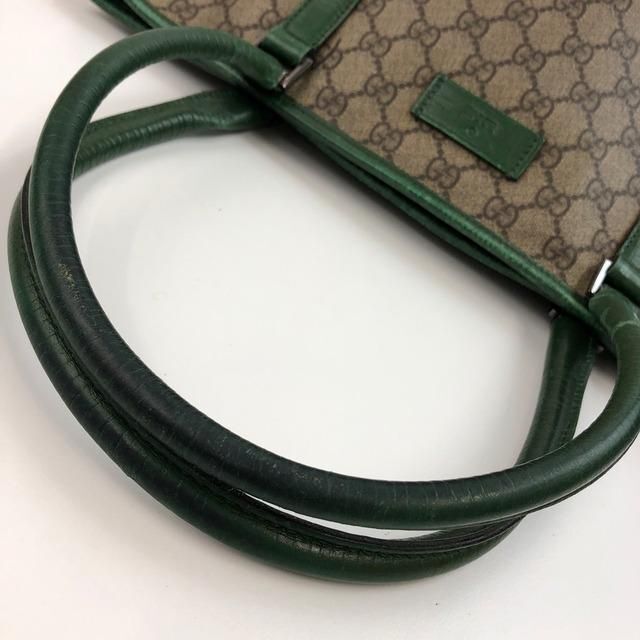 Gucci(グッチ)のGUCCI グッチ GGキャンバス トートバッグ グリーン レディース レディースのバッグ(トートバッグ)の商品写真