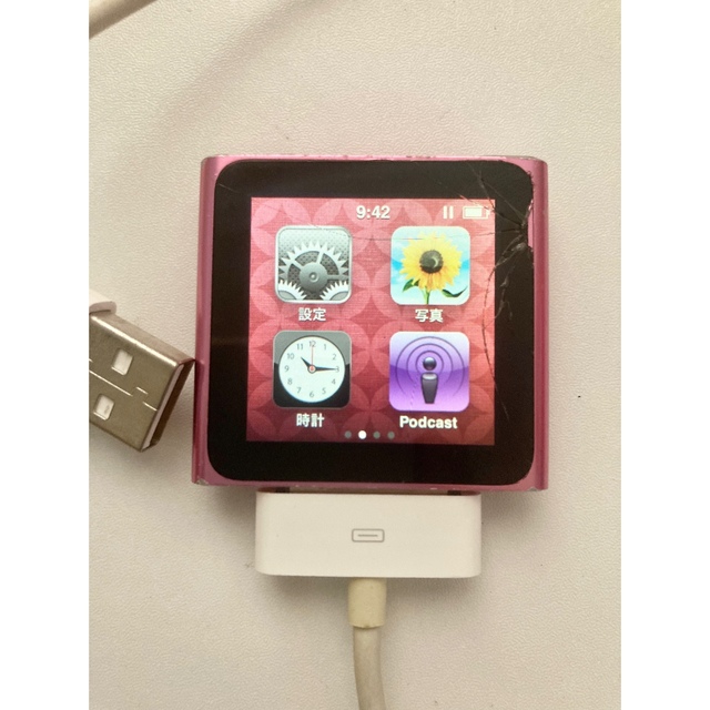 Apple(アップル)のiPod nano 第6世代 8GB ピンク スマホ/家電/カメラのオーディオ機器(ポータブルプレーヤー)の商品写真