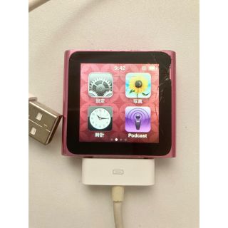 アップル(Apple)のiPod nano 第6世代 8GB ピンク(ポータブルプレーヤー)