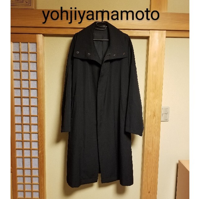 ★ウールギャバ  16aw スタンド襟ロングコート yohjiyamamoto