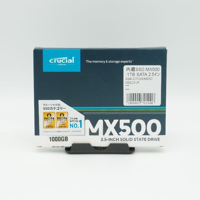 PCパーツCrucial MX500 1TB 2.5インチ 3D TLC SSD SATA