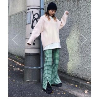 スライ(SLY)のSLY CHECK FLAREパンツ(カジュアルパンツ)