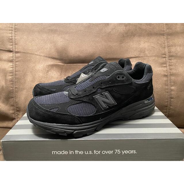 New Balance 993 Triple Black USA製