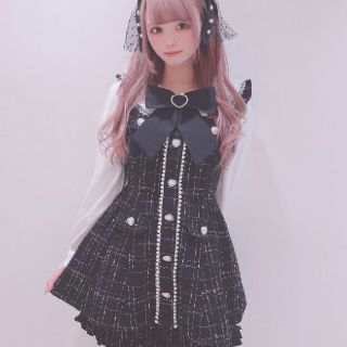 LIZ LISA リボンツイードセットアップ ブラック