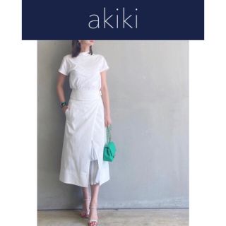 ドゥロワー(Drawer)のあやや様専用★akiki stitch stitchスカート　36未使用(ひざ丈スカート)