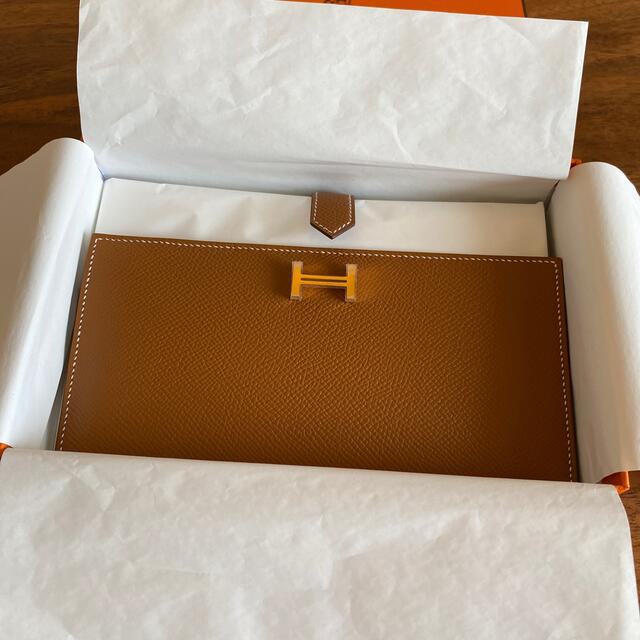 新品 Z刻印 ベアンスフレ ゴールド 財布HERMES エルメス ベアン