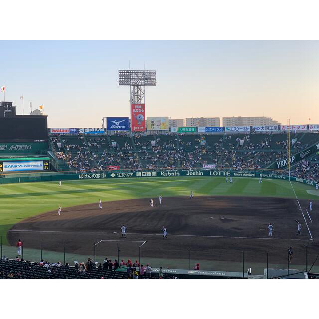 スポーツ5月3日 阪神vs中日 ｸﾞﾘｰﾝｼｰﾄ通路側 連番２枚 - 野球