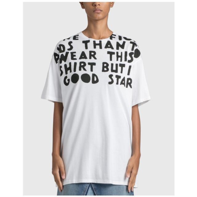 メゾンマルジェラ MaisonMargiela 未使用 黒Tシャツ エイズT montare