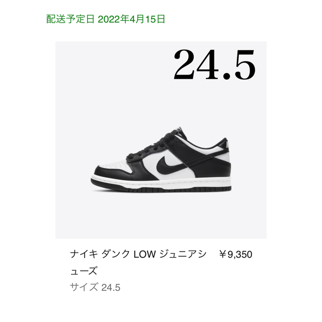 NIKE(ナイキ)のNike GS Dunk Low Retro White/Black レディースの靴/シューズ(スニーカー)の商品写真