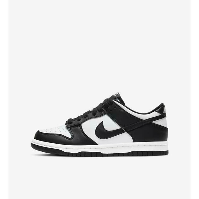 NIKE(ナイキ)のNike Dunk Low Retro White Black  Jr.24 メンズの靴/シューズ(スニーカー)の商品写真