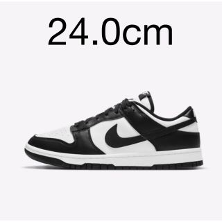 ナイキ(NIKE)のNIKE DUNK LOW RETRO WHITE/BLACK 24.0cm(スニーカー)