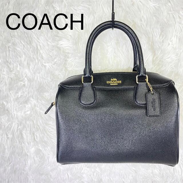 極美品 コーチ 2way ミニベネット ショルダーバッグ チャーム付 レザー