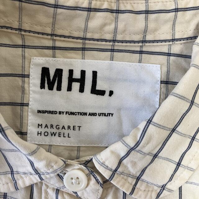 MARGARET HOWELL - MHL. 半袖チェックシャツ ブラウスの通販 by くま ...