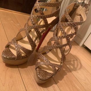 ルブタン(Christian Louboutin) パイソン サンダル(レディース)の通販 ...