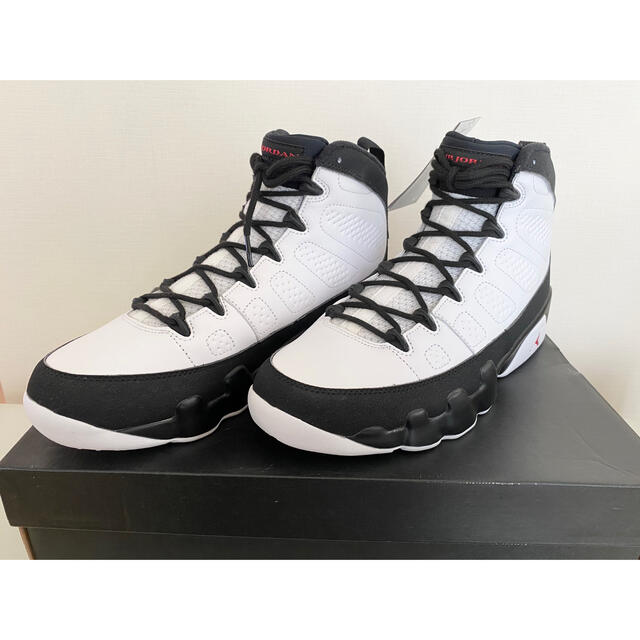 AIR JORDAN 9 RETRO WHITE/TRUE RED-BLACK