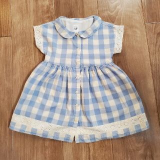 ベビーギャップ(babyGAP)の新品未使用　babyGAP　チェックワンピース　95(ワンピース)