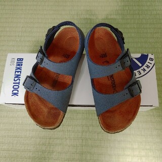 ビルケンシュトック(BIRKENSTOCK)のビルケンシュトック　キッズ　ネイビー　19cm(サンダル)