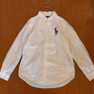 ラルフローレン(Ralph Lauren)のRALPH LAUREN ビックポニー バックナンバー ボタンダウンシャツ 白(ブラウス)