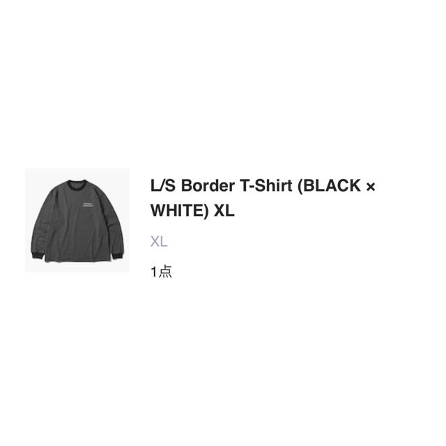 Lサイズ L/S Border T-Shirt ブラック エンノイ-