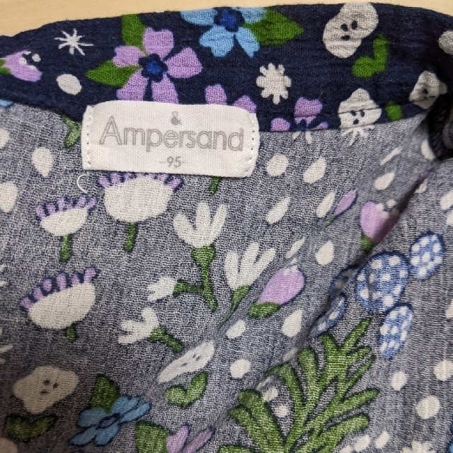 ampersand(アンパサンド)のAmpersand(アンパサンド)小花柄フリルスカート甚平 キッズ/ベビー/マタニティのキッズ服女の子用(90cm~)(甚平/浴衣)の商品写真