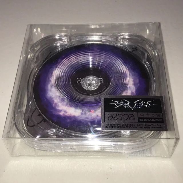 aespa 直筆サイン「SAVAGE」P.O.S ver.CDの通販 by てでぃ aespa 直筆サイン「SAVAGE」P.O.S ver.CDの通販 by てでぃ