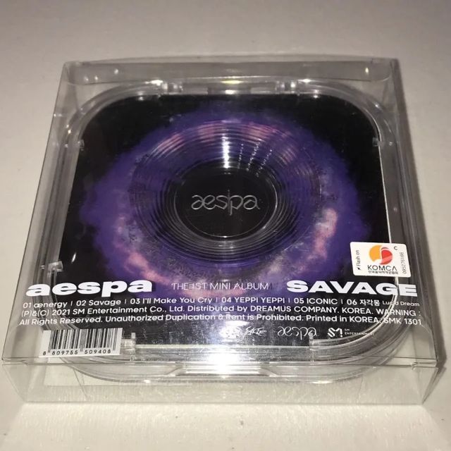 aespa 直筆サイン「SAVAGE」P.O.S ver.CDの通販 by てでぃ
