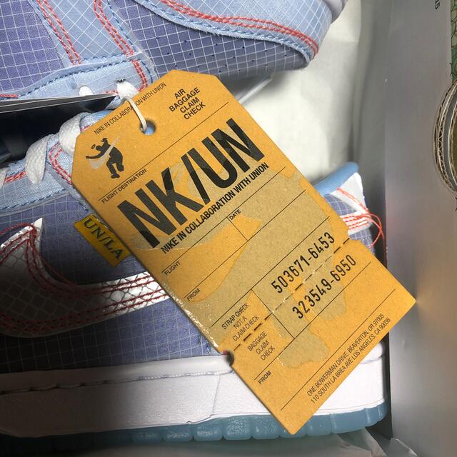 Union Nike Dunk Low Argon パスポートパック　27cm