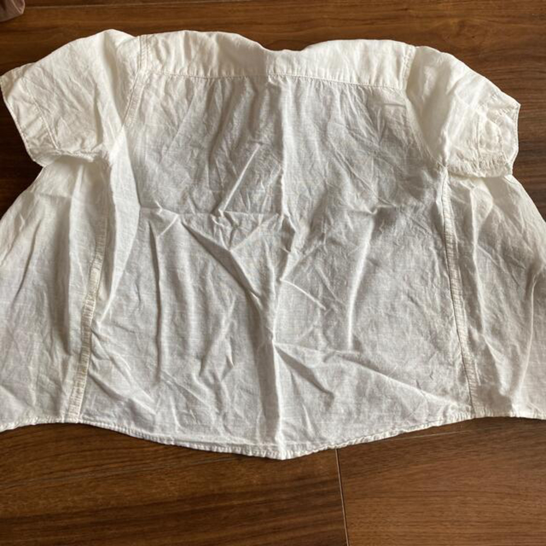 ZARA(ザラ)の白シャツ キッズ/ベビー/マタニティのキッズ服女の子用(90cm~)(ブラウス)の商品写真